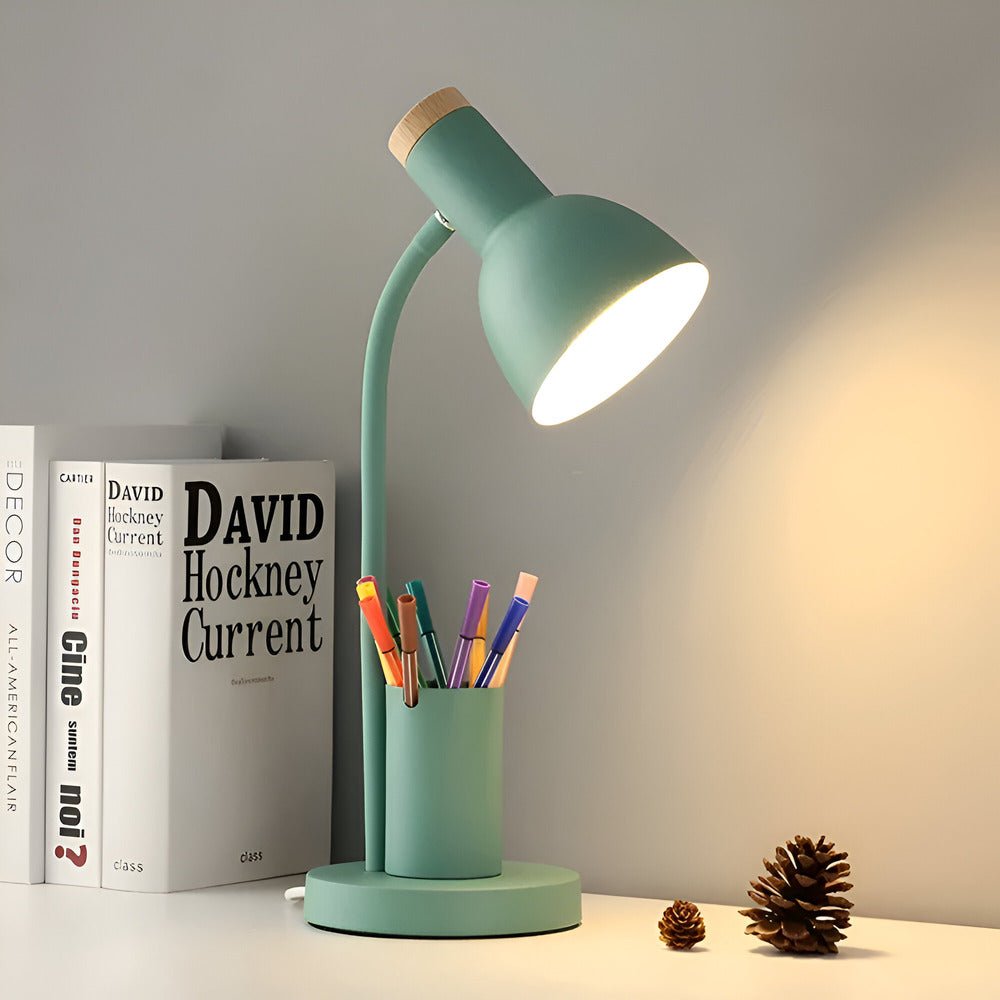 Skanto | LumoDesk – LED Table Lamp with Pen Holder for Organization and Lighting