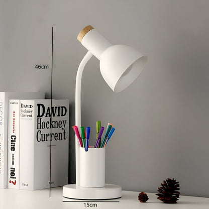 Skanto | LumoDesk – LED Table Lamp with Pen Holder for Organization and Lighting