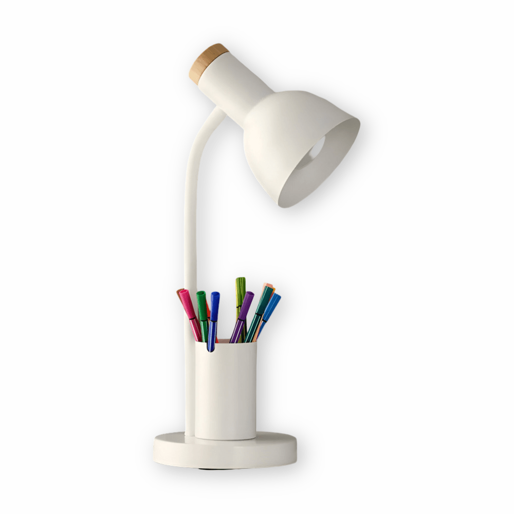 Skanto | LumoDesk – LED Table Lamp with Pen Holder for Organization and Lighting