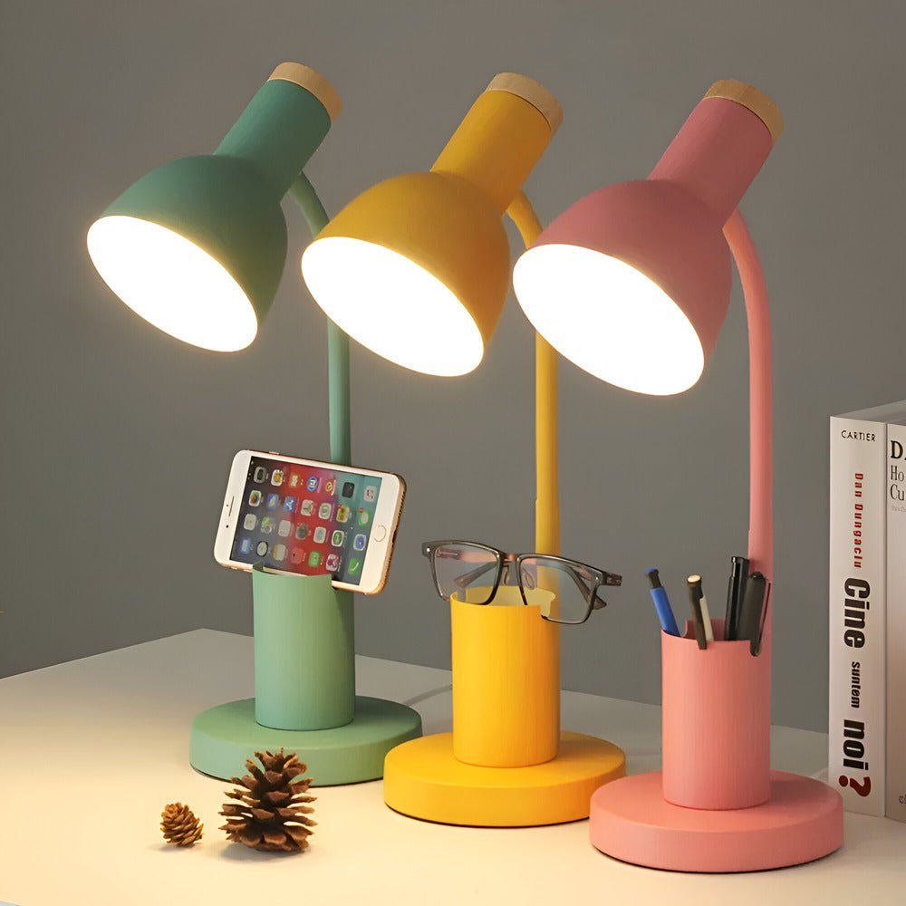 Skanto | LumoDesk – LED Table Lamp with Pen Holder for Organization and Lighting