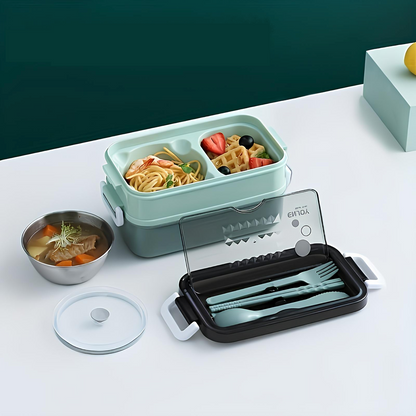 Skanto stainless steel lunch box, all included