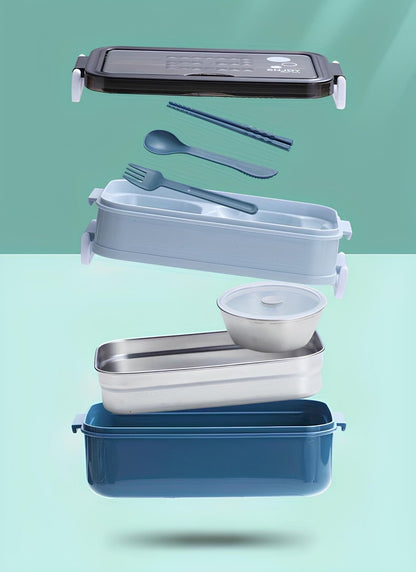 Skanto stainless steel lunch box, all included