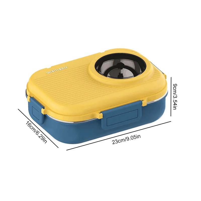 BowLift | LUNCHMATE – Stainless Steel Lunch Box with 3 Compartments for Fresh & Organized Meals