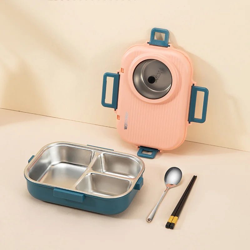 BowLift | LUNCHMATE – Stainless Steel Lunch Box with 3 Compartments for Fresh & Organized Meals