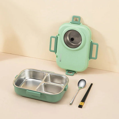 BowLift | LUNCHMATE – Stainless Steel Lunch Box with 3 Compartments for Fresh & Organized Meals
