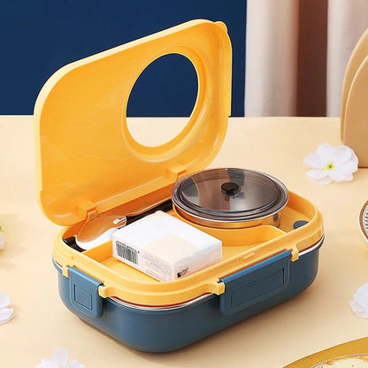 BowLift | LUNCHMATE – Stainless Steel Lunch Box with 3 Compartments for Fresh & Organized Meals