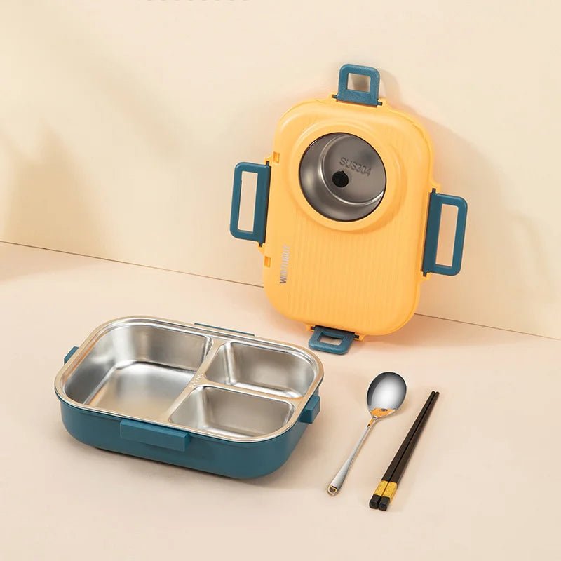 BowLift | LUNCHMATE – Stainless Steel Lunch Box with 3 Compartments for Fresh & Organized Meals