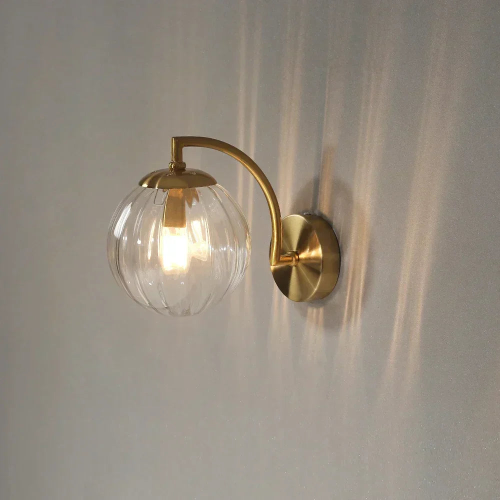 Skanto | Luxury Modern Glass Wall Lamp - CrystalGlow
