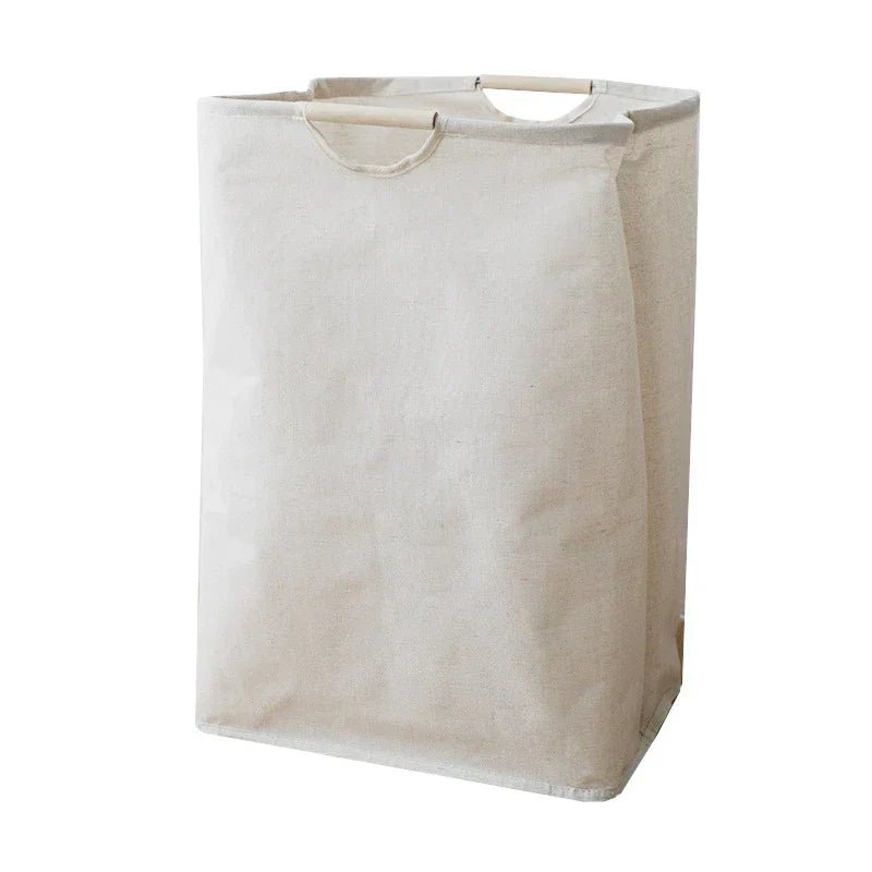 BowLift | LuxeFold Hamper – Elegant Cotton-Linen Laundry Organizer