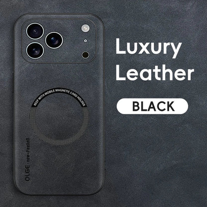 LUXEGUARD – Premium leather phone case with MagSafe for iPhone