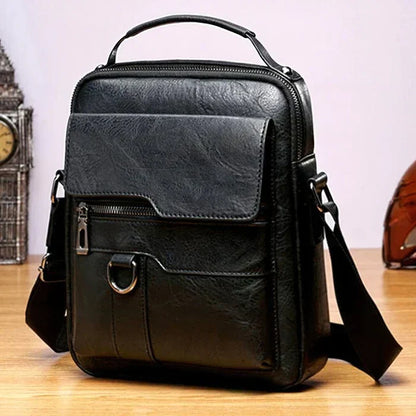 Skanto | LeatherLux Elegant Leather Shoulder Bag | High-Quality Design | Practical & Stylish for Everyday & Office
