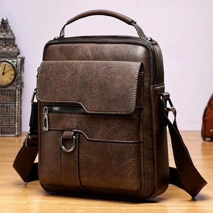 Skanto | LeatherLux Elegant Leather Shoulder Bag | High-Quality Design | Practical & Stylish for Everyday & Office