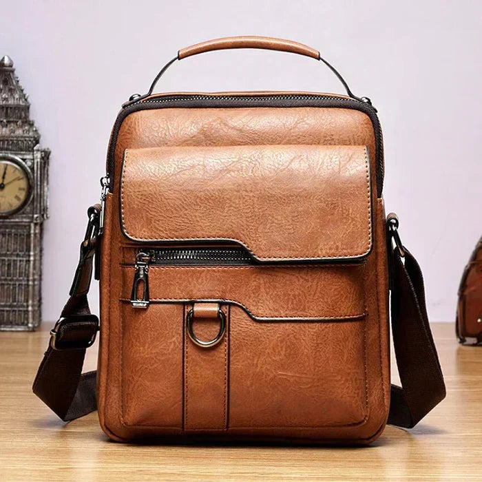 Skanto | LeatherLux Elegant Leather Shoulder Bag | High-Quality Design | Practical & Stylish for Everyday & Office