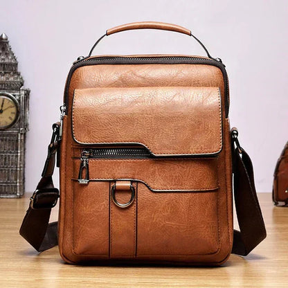 Skanto | LeatherLux Elegant Leather Shoulder Bag | High-Quality Design | Practical & Stylish for Everyday & Office