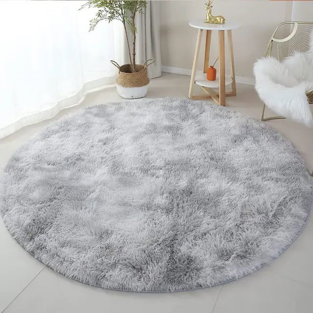 Skanto | Skanto Velvéri Luxe FluffyMat Rug | Ultra-Soft Round Plush Rug for Cozy Homes and Bedroom Decor