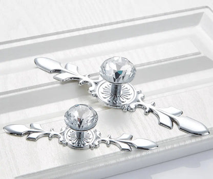 Luxury Diamond Crystal Cabinet Knobs and Handles Elegant Drawer Pulls | Bowlift
