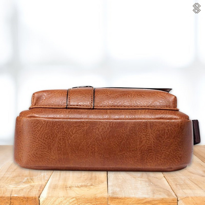 Skanto | LeatherLux Elegant Leather Shoulder Bag | High-Quality Design | Practical & Stylish for Everyday & Office