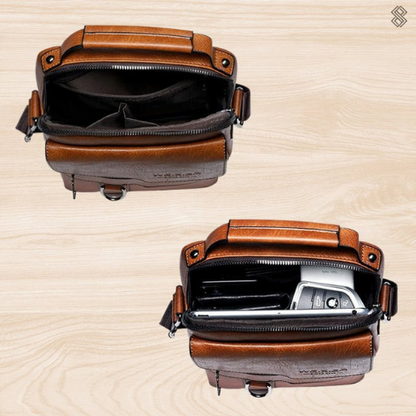 Skanto | LeatherLux Elegant Leather Shoulder Bag | High-Quality Design | Practical & Stylish for Everyday & Office