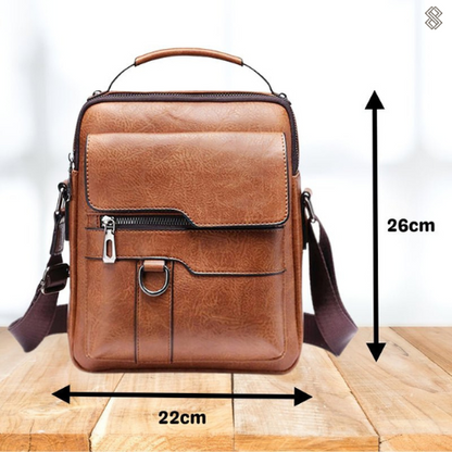Skanto | LeatherLux Elegant Leather Shoulder Bag | High-Quality Design | Practical & Stylish for Everyday & Office
