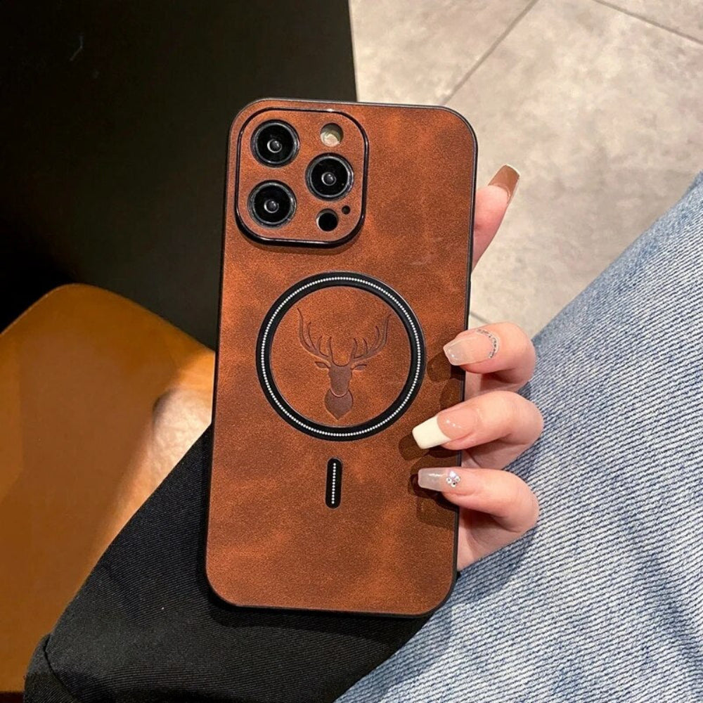 Skanto | Leather Magnetic Protective Phone Case