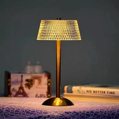 Skanto | Crystal Rechargeable LED Wireless Table Lamp