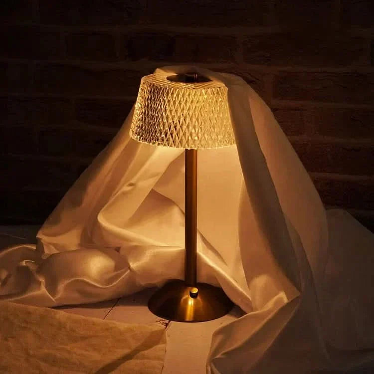 Skanto | Crystal Rechargeable LED Wireless Table Lamp