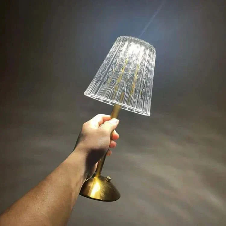 Skanto | Crystal Rechargeable LED Wireless Table Lamp