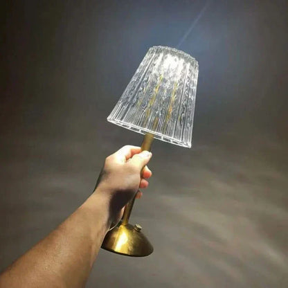 Skanto | Crystal Rechargeable LED Wireless Table Lamp