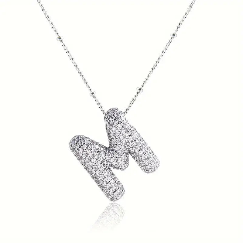 Skanto | Alphabet Diamond Pendant Necklace