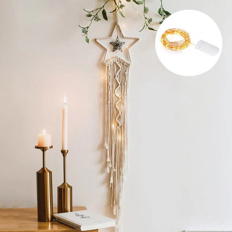 BowLift | Cathy I Dreamcatcher for Women – Macrame Decoration with Lights
