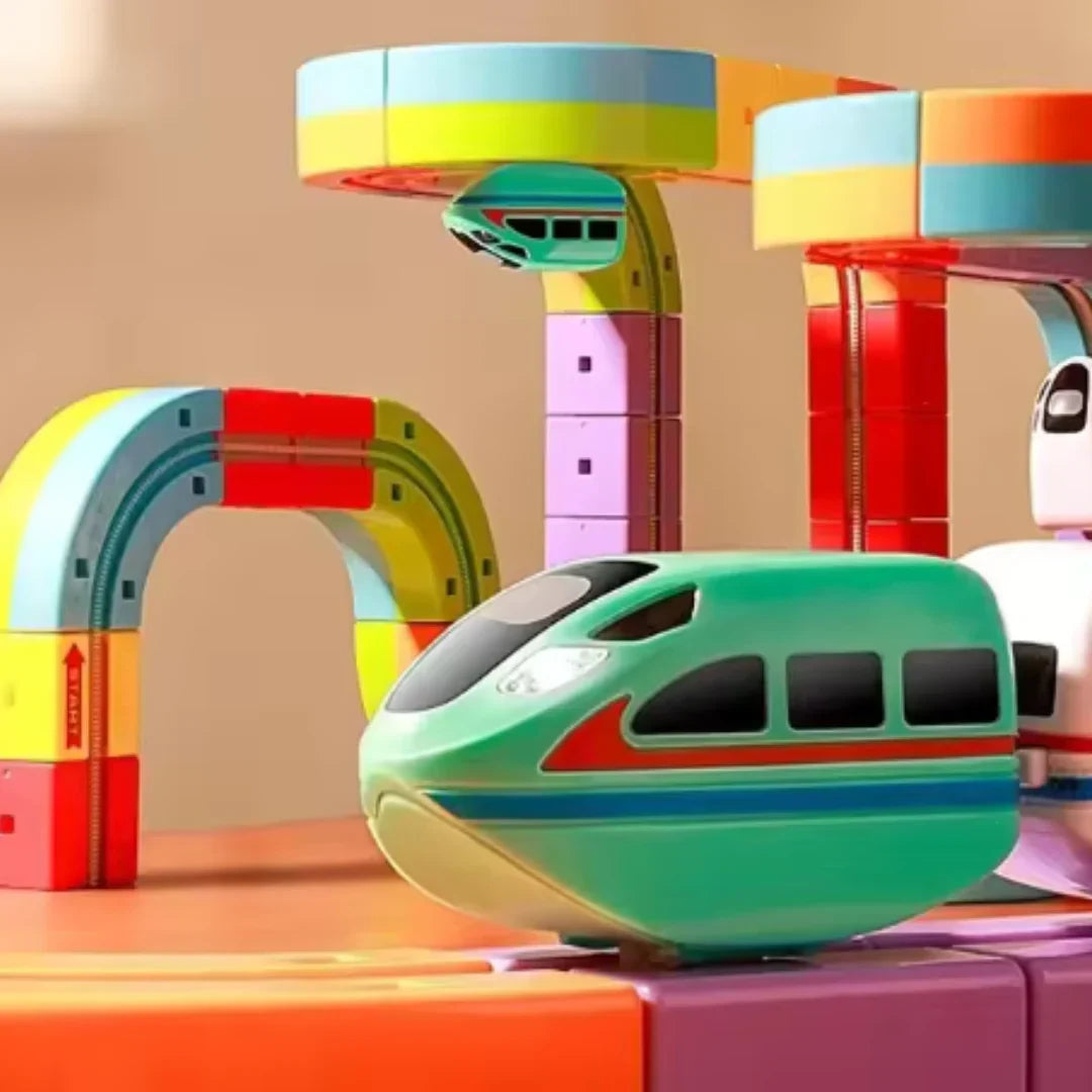 Skanto | Magnetic Cube Track Railway Children's Toy