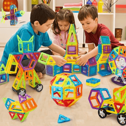 Skanto | Magnabuilder Set – Magnetic Building Blocks for Kids to Boost Creativity and STEM Learning