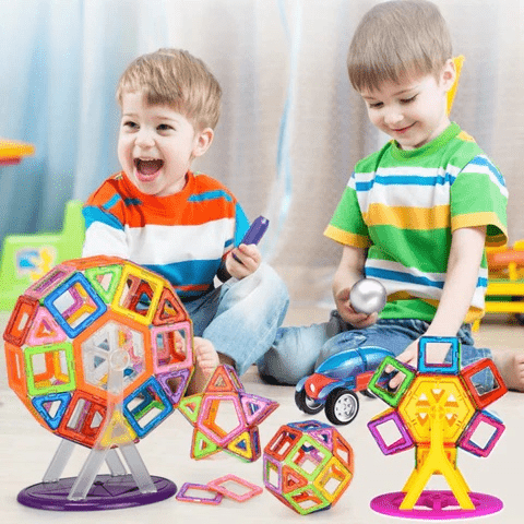 Skanto | Magnabuilder Set – Magnetic Building Blocks for Kids to Boost Creativity and STEM Learning