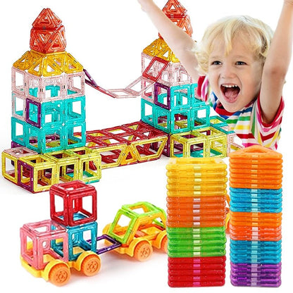Skanto | Magnabuilder Set – Magnetic Building Blocks for Kids to Boost Creativity and STEM Learning