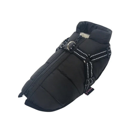 Skanto | All-Weather Insulated Dog Jacket with Built-in Harness