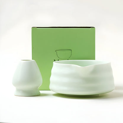 Skanto | Matcha Ceramic Set – Traditional Japanese Tea Set for Relaxing & Mindful Moments