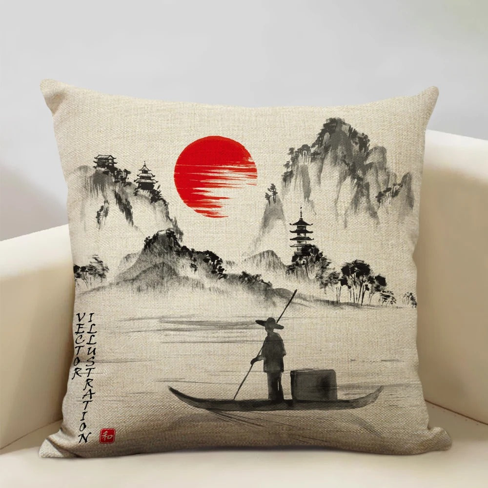 Skanto Skanto | BeauRêve Pillowcase with Mount Fuji - Japanese Style for Any Room