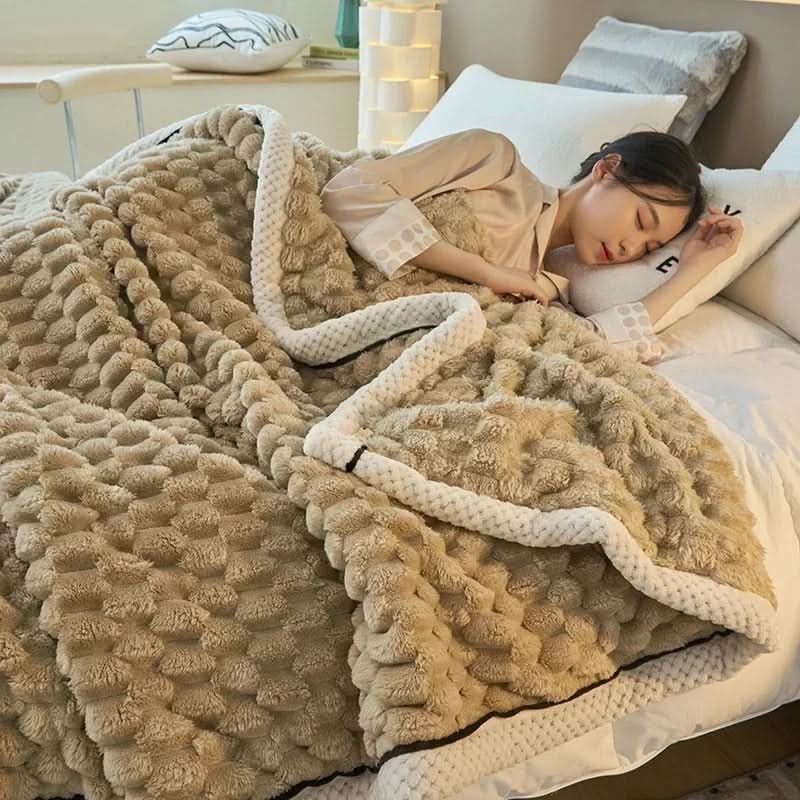 Skanto | Double-Sided Coral Velvet Blanket Soft Warm Throw for Winter