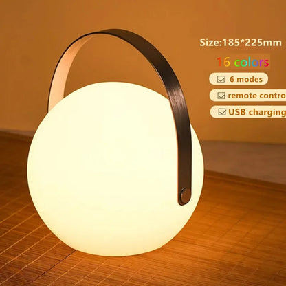 Skanto | LuminaFusion Lamp – Portable Waterproof Wireless Table Lamp with Remote Control