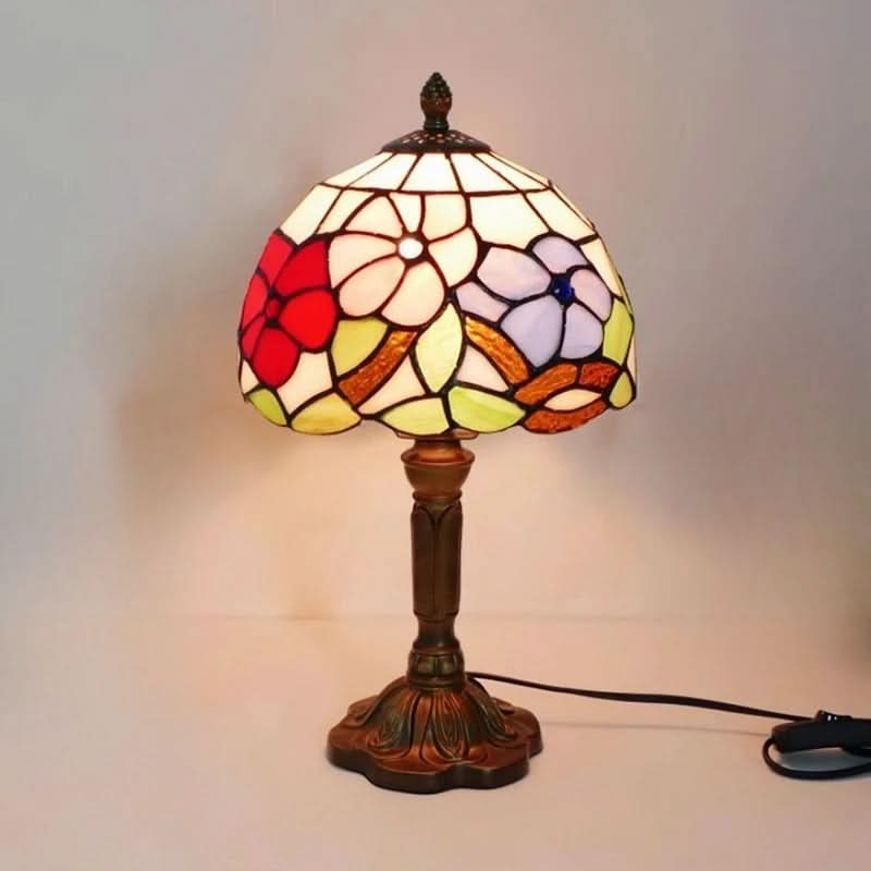 Skanto | Retro Baroque Tiffany Glass LED Table Lamp E27