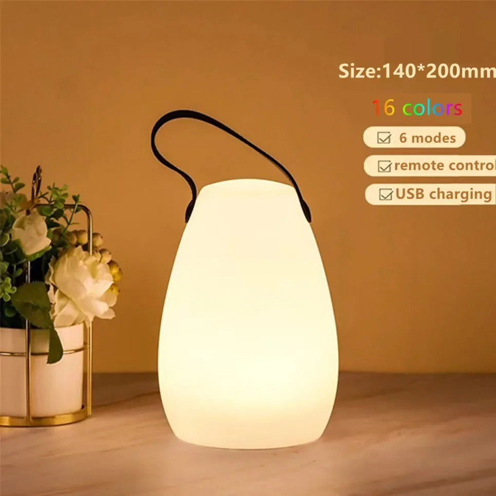 Skanto | LuminaFusion Lamp – Portable Waterproof Wireless Table Lamp with Remote Control