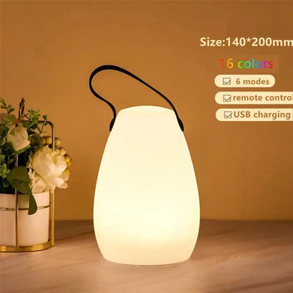 Skanto | LuminaFusion Lamp – Portable Waterproof Wireless Table Lamp with Remote Control