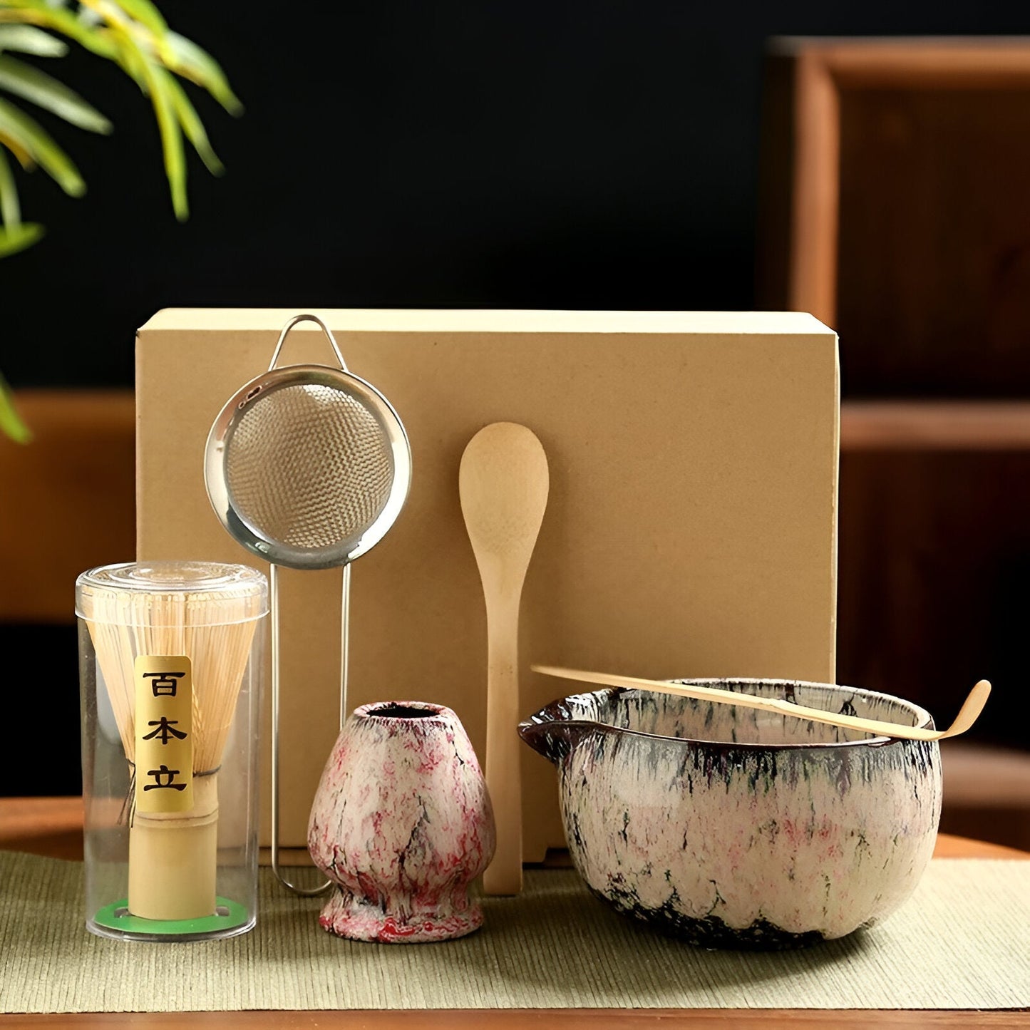 BowLift | Traditional Matcha Tea Set – 6-Piece Authentic Japanese Matcha Kit – Premium Bamboo & Ceramic