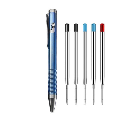 Skanto | Titanium Bolt Action Pen – Durable Metal Mechanical Writing Pen