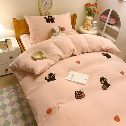 CloudComfort Bedding Set - ComfortaBowlifte and Skin-Friendly Lucky Cat Bedding | Bowlift