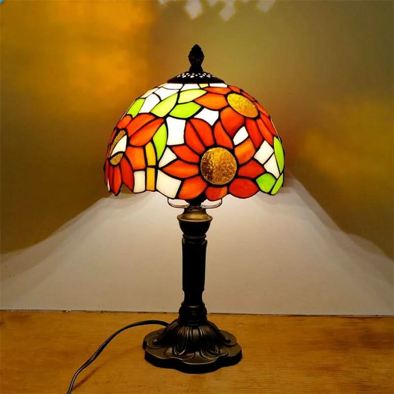 Skanto | Retro Baroque Tiffany Glass LED Table Lamp E27