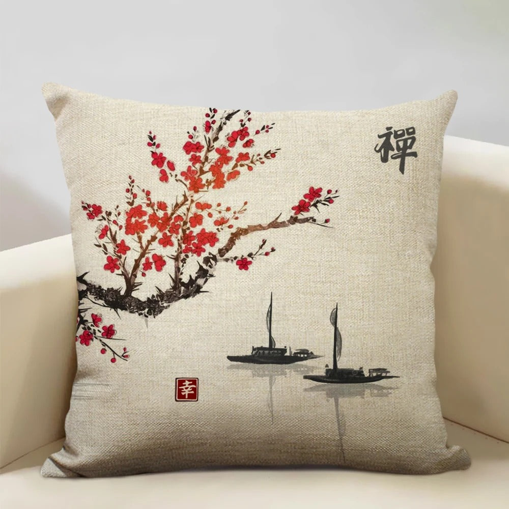 BeauRêve Cushion Cover with Mount Fuji - Japanese Style for Any Space Kalsten