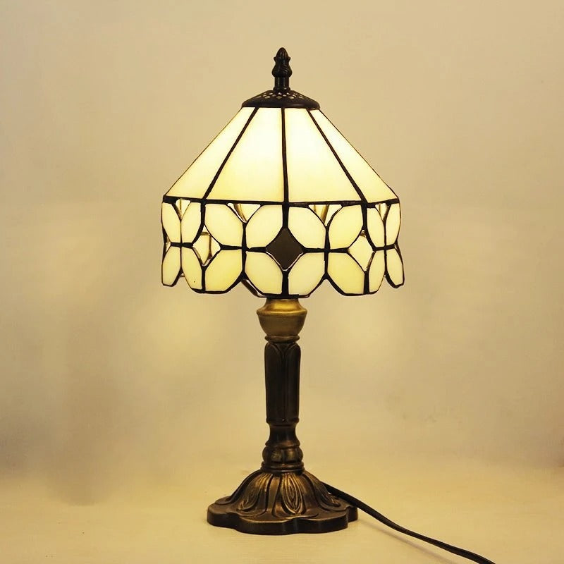 Skanto | Baroque LED Table Lamp E27 Retro - Vintage Tiffany Glass