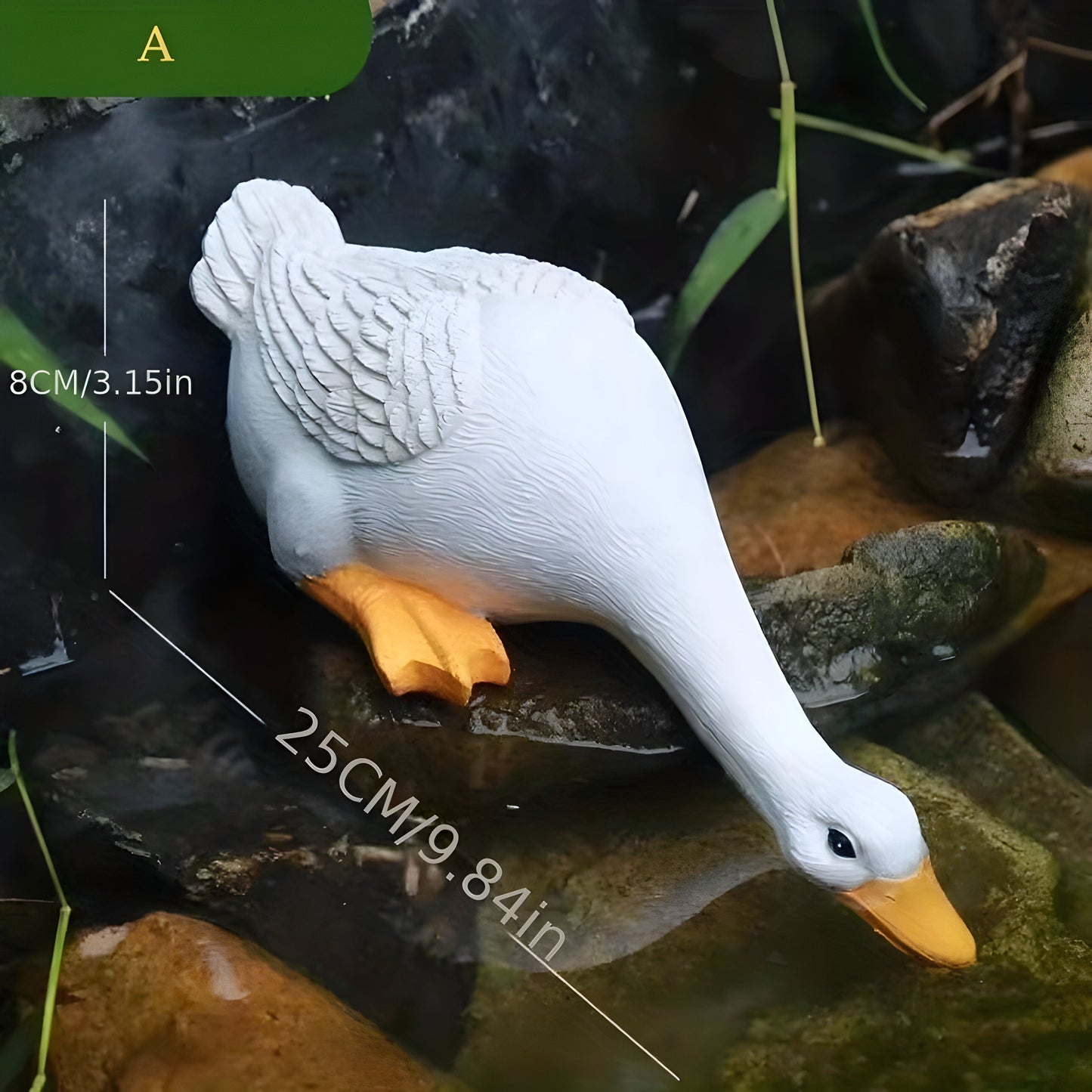 PuddlePals Sculpture – Farmhouse Style Duck & Goose Figurine | Brehn