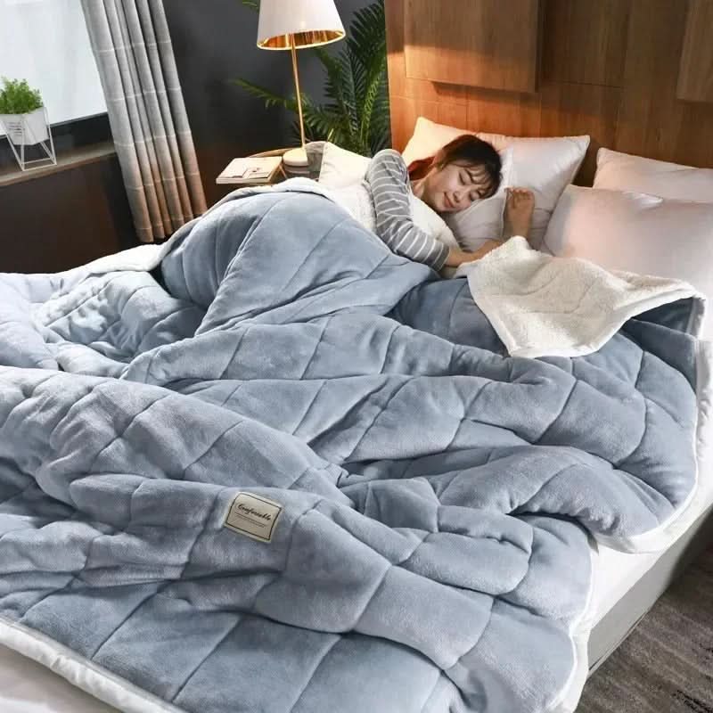 Skanto | Warm Coral Fleece Flannel Blanket Soft Cozy Throw for Winter
